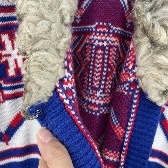 MINKPINK Oversized XS Legendgs of the Forest Aztec Cardigan Boho Western Sweater - Picture 8 of 11